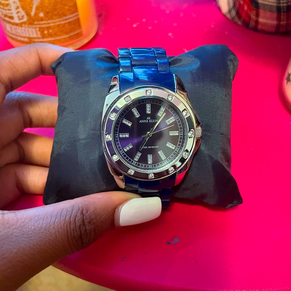Blue Anne Klein Watch
